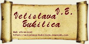 Velislava Bukilica vizit kartica